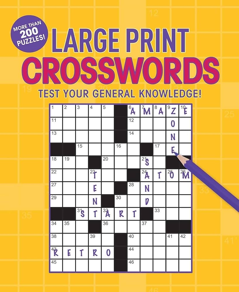 large print crossword large print crossword
