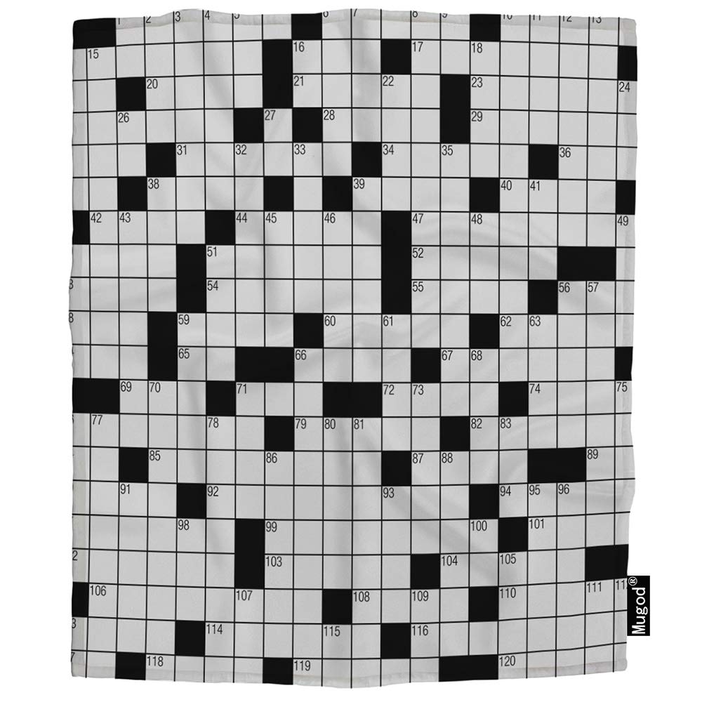 Amazon Mugod Crossword Puzzle Blanket Pastime Brainteaser Square Boxes Digital Game Fuzzy Soft Cozy Warm Flannel Throw Blankets Decorative For Boys Girls Toddler Baby Dog Cat 40X50 Inch Home Kitchen