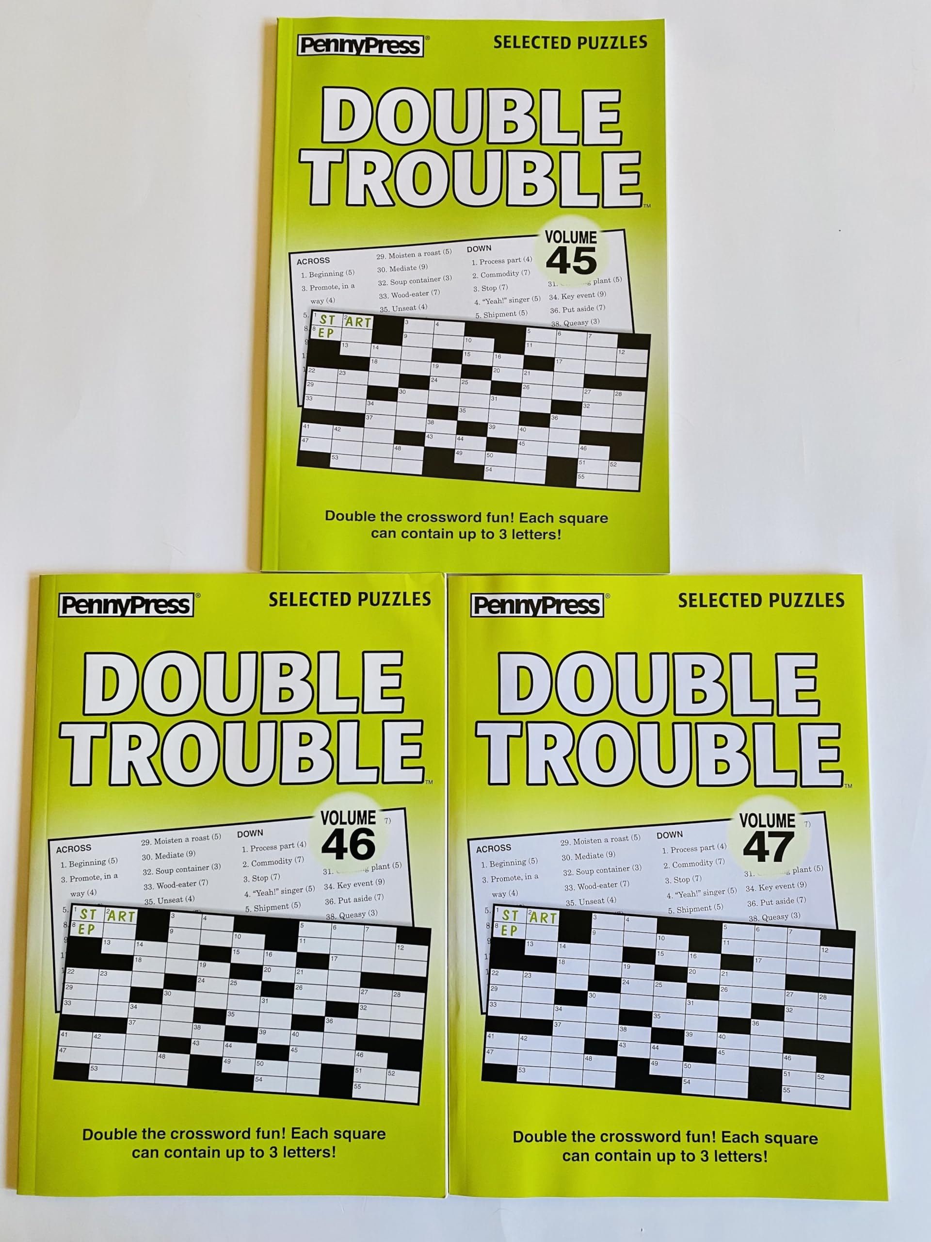 Amazon Volume Numbers 45 46 And 47 Of Double Trouble Crossword Puzzles From Penny Press Selected Series Toys Games Amazon Volume Numbers 45 46 And 47 Of Double Trouble Crossword Puzzles From Penny Press Selected Series Toys Games