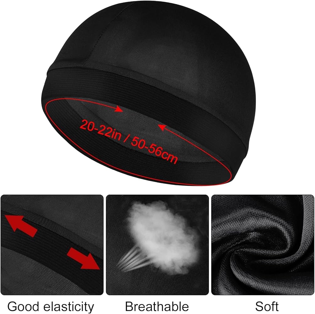 Amazon YUXIANLB 2Pcs Stocking Caps For Men Stocking Caps Black Silk Wave Cap Sleeping Hat Compression Over Durag Shower Hair Bonnet Soft Breathable Satin Cap For Men Unisex Beauty Personal