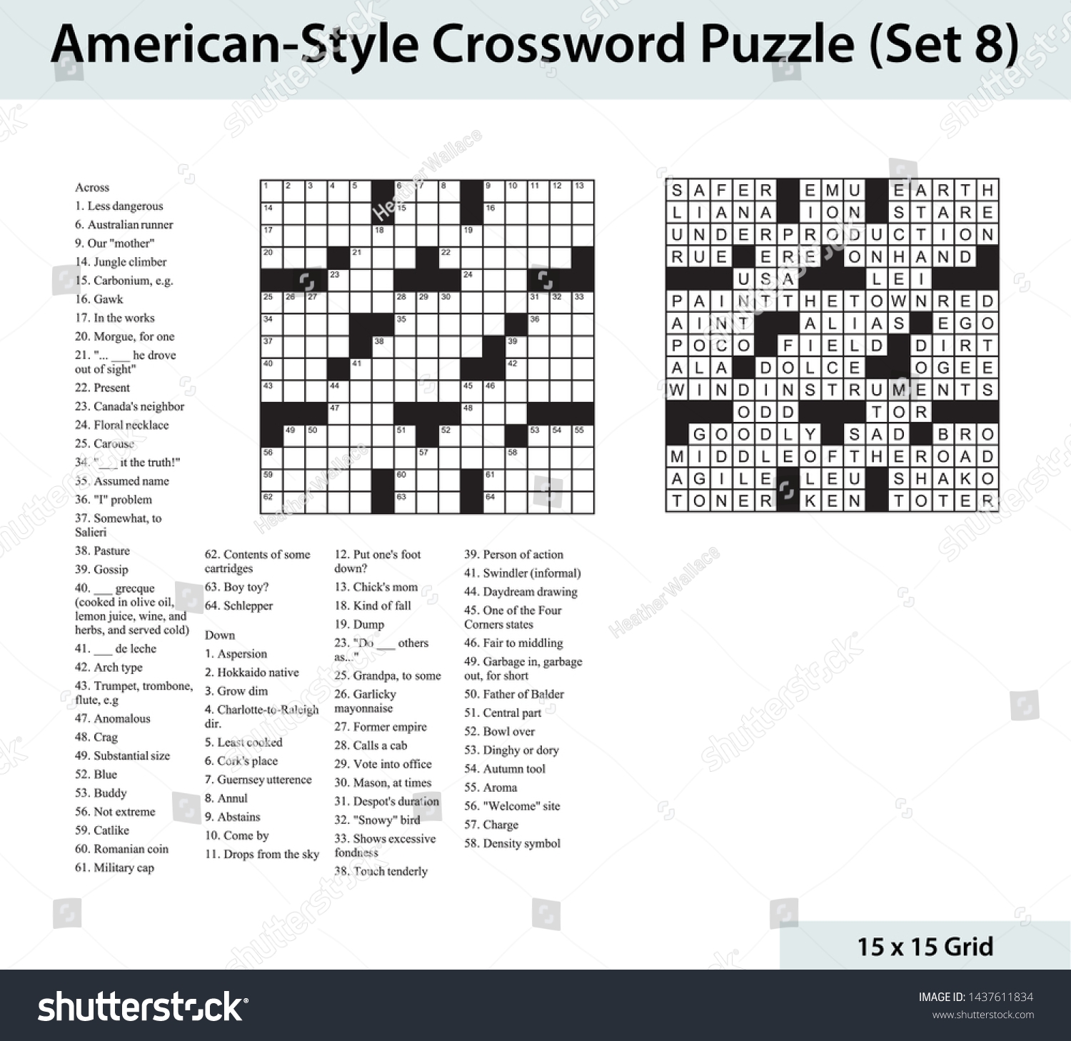 American Crossword Puzzle 15 X 15 Stock Vector Royalty Free 1437611834 Shutterstock American Crossword Puzzle 15 X 15 Stock Vector Royalty Free 1437611834 Shutterstock