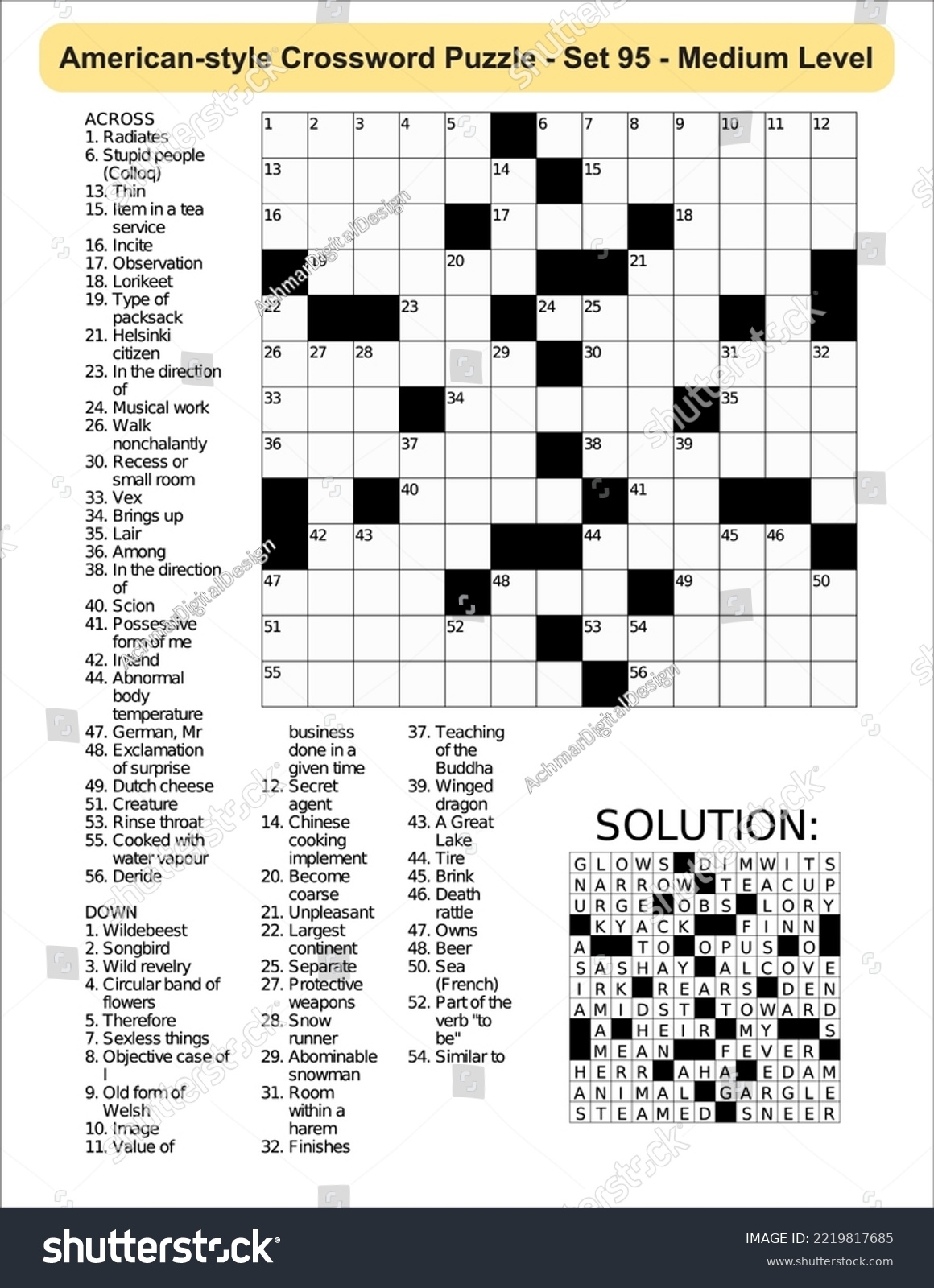 American style Crossword Puzzle Game 13 X Stock Vector Royalty Free 2219817685 Shutterstock American style Crossword Puzzle Game 13 X Stock Vector Royalty Free 2219817685 Shutterstock