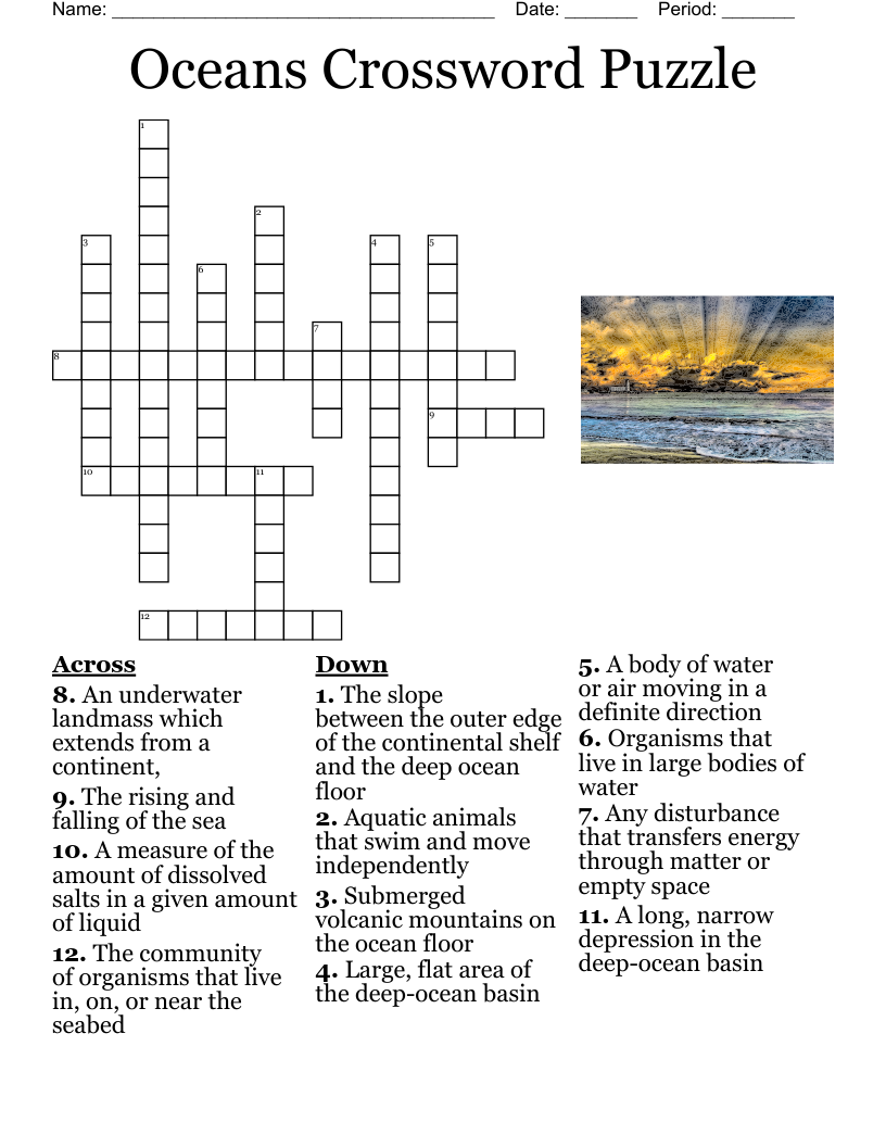 Aquatic Plants Crossword WordMint