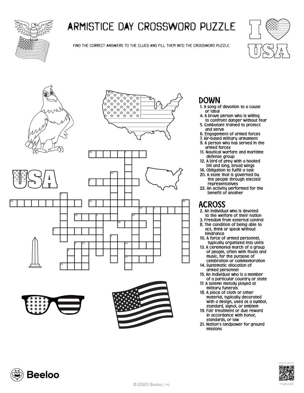 force units crossword clue