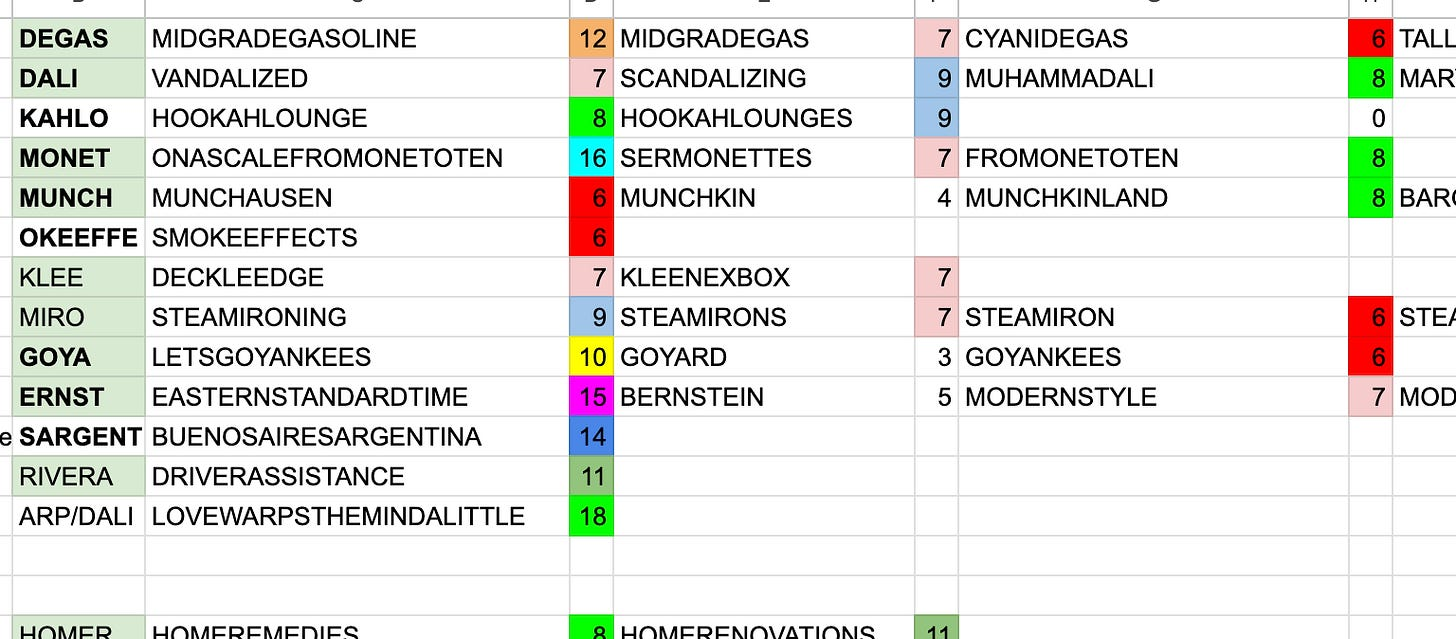 bar with hashish pipes nyt crossword