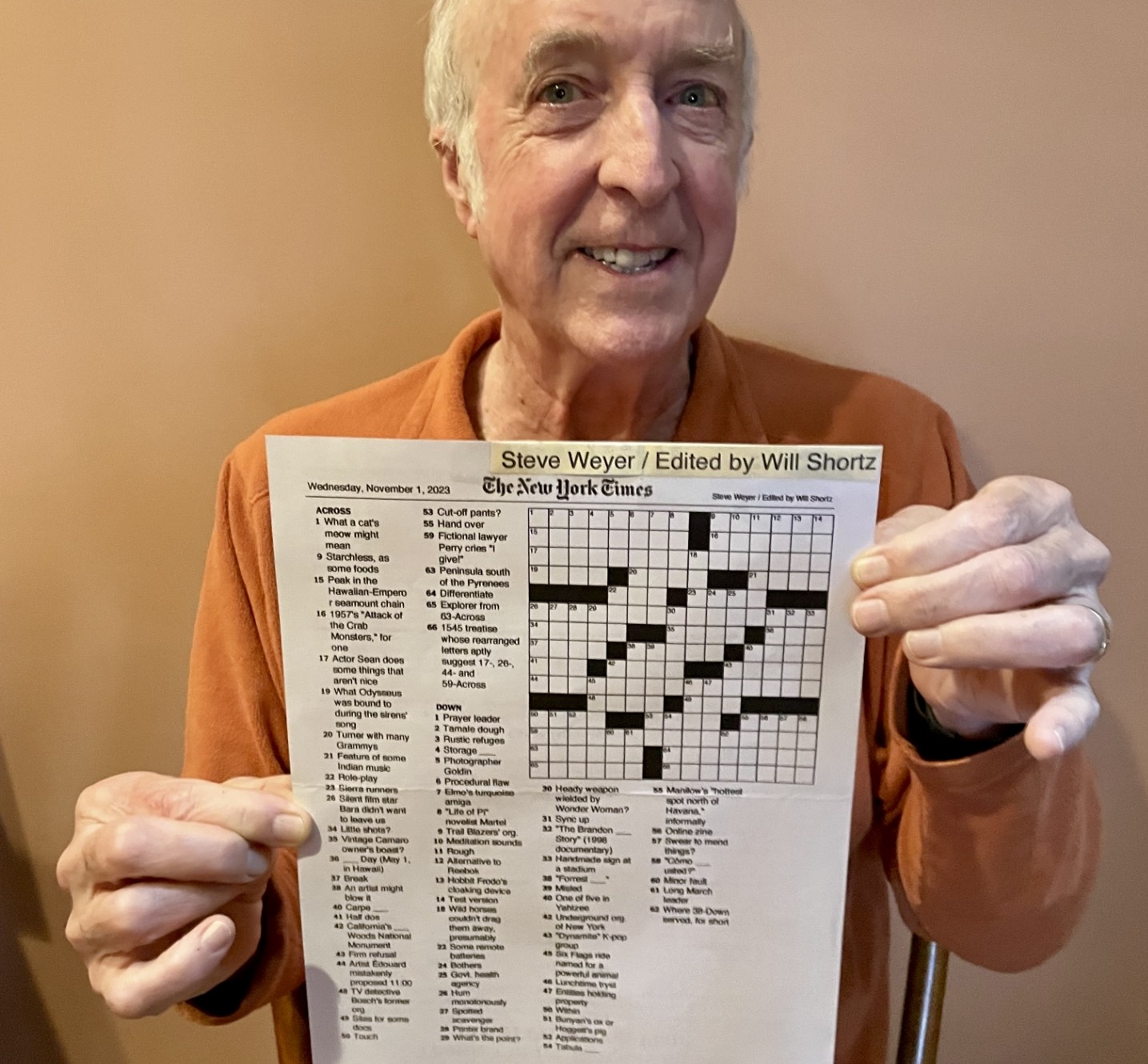 Ashland Amateur Crossword Puzzle Creator s Work Scores In The New York Times Oregonlive