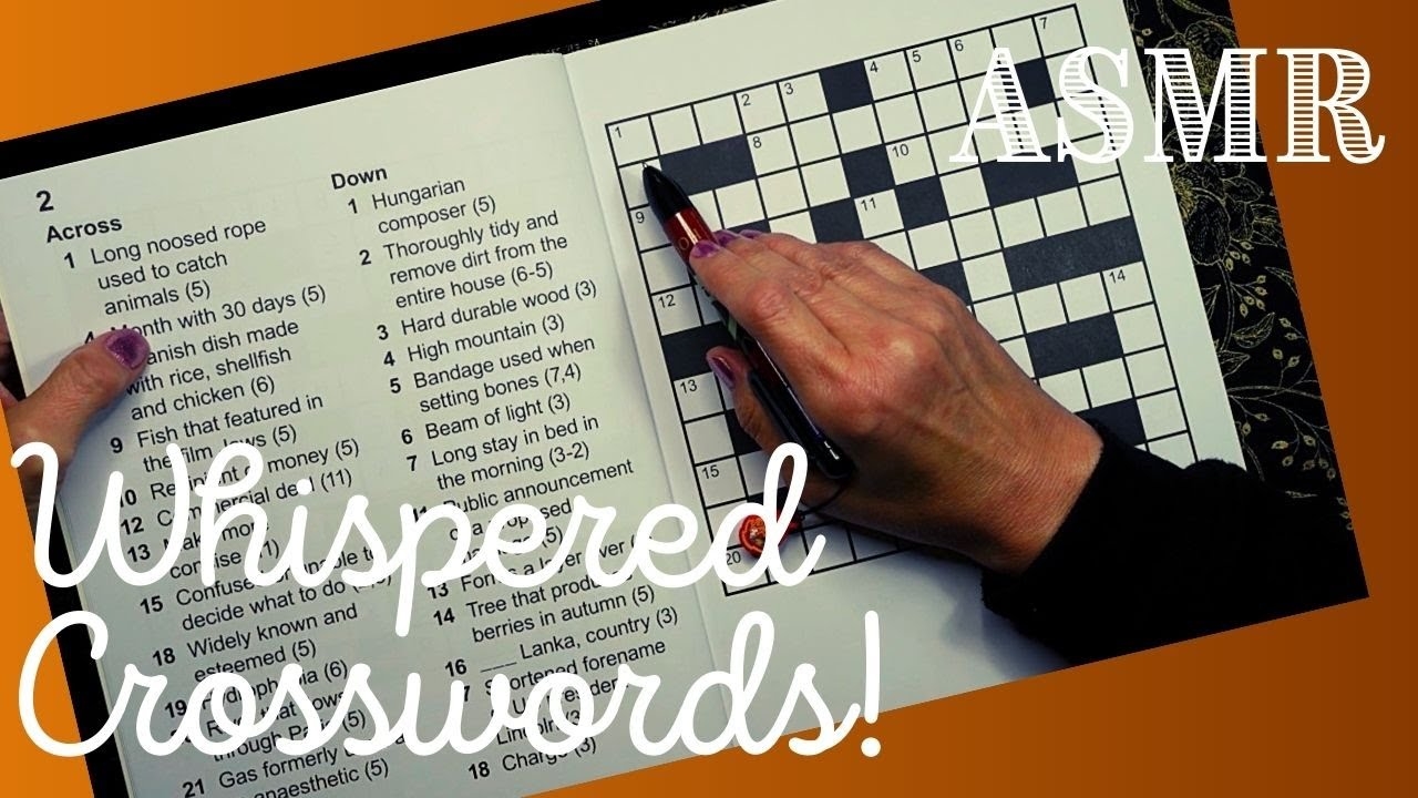 ASMR Whispered Crossword Time At The Library Of Whispers YouTube