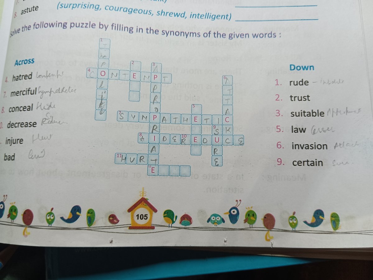 Astute surprising Courageous Shrewd Intelligent qquad Gave The Fo 