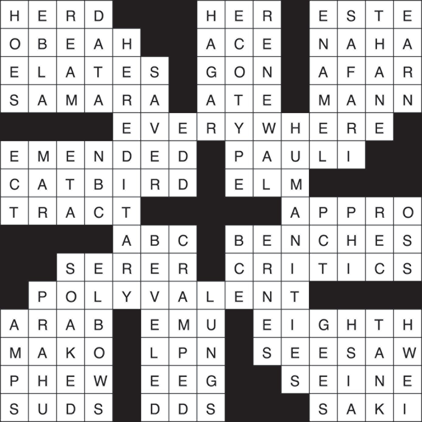 Austere Crossword Clue 7 Letters Letters