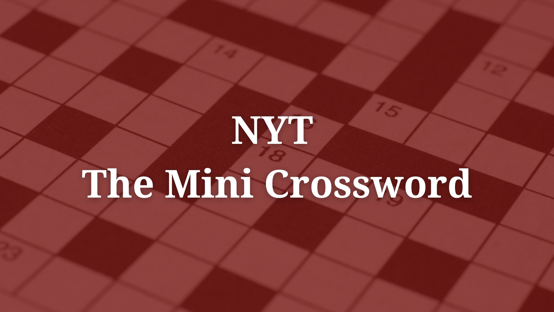 Avid Enthusiasm NYT Mini Crossword Clue Answer And Hints BinaryTides Avid Enthusiasm NYT Mini Crossword Clue Answer And Hints BinaryTides