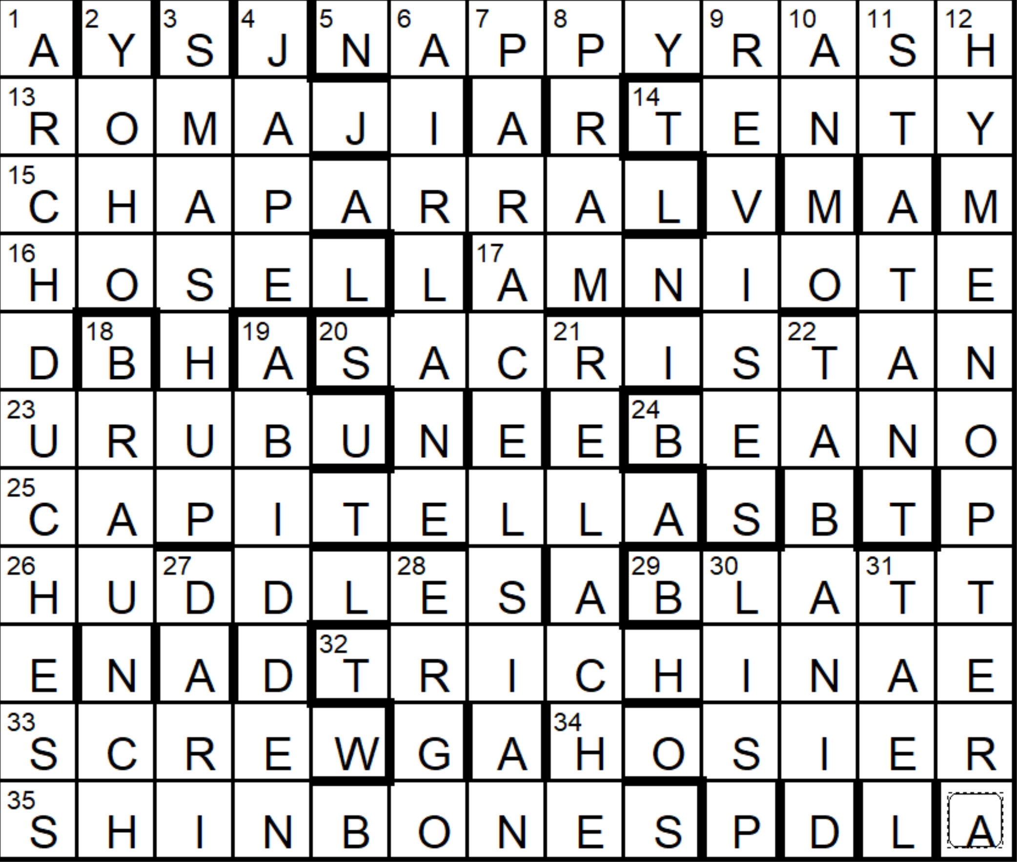 Azed 2522 Fifteensquared