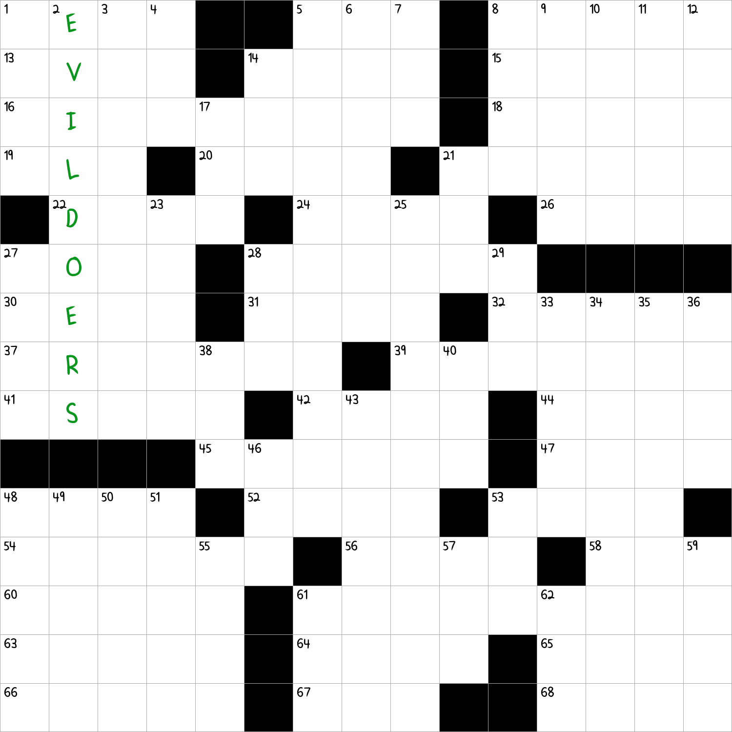 Bad Actors NYT Crossword Clue March 13 2025