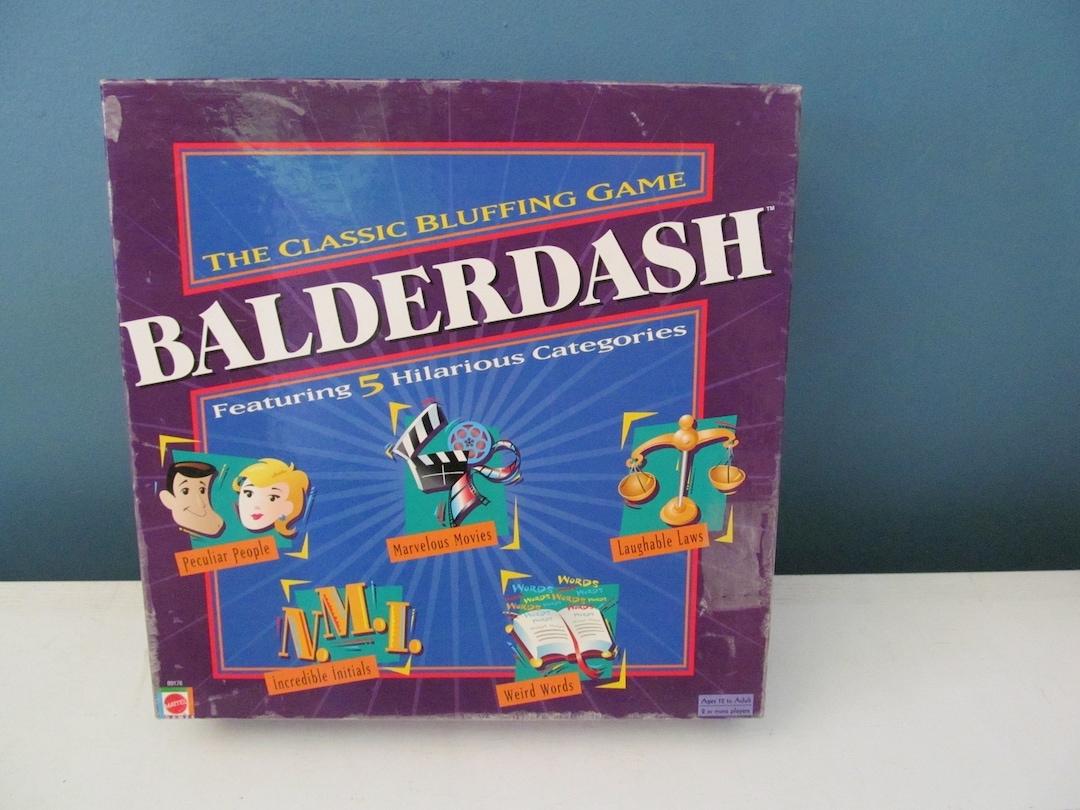 Balderdash Board Game Original Balderdash The Hilarious Bluffing Game 1995 Edition Balderdash Game