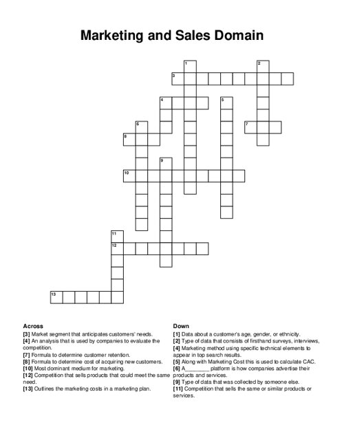 Banking Crossword Puzzle