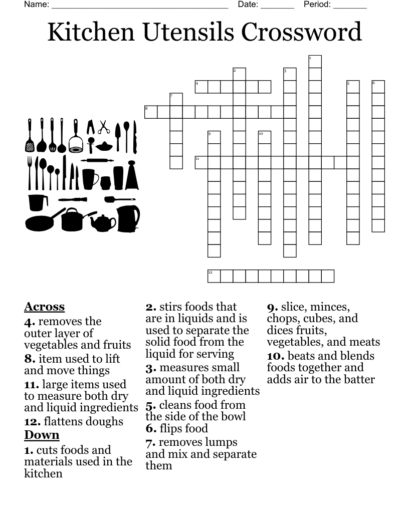 BATTERS DOUGHS AND MIXING TECHNIQUES Crossword WordMint