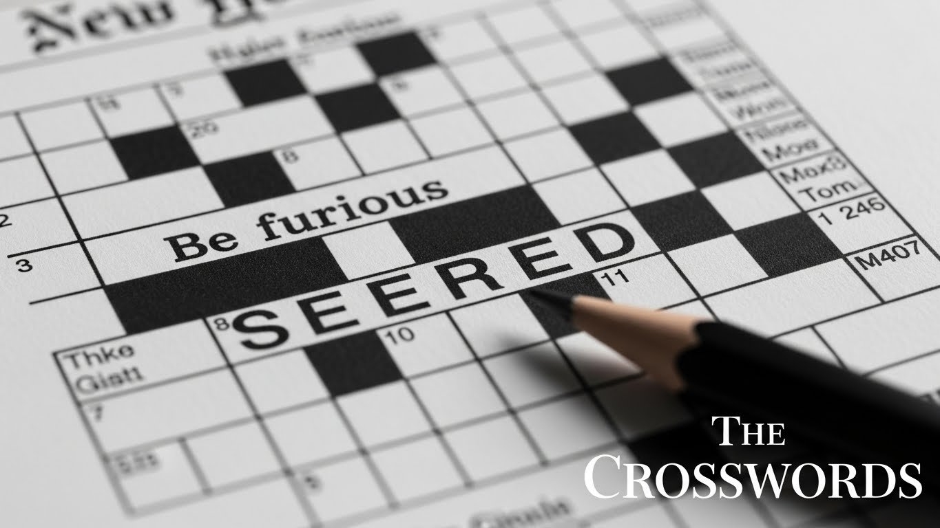 Be Furious NYT Crossword Clue Answer All Solutions 2025 The Crosswords