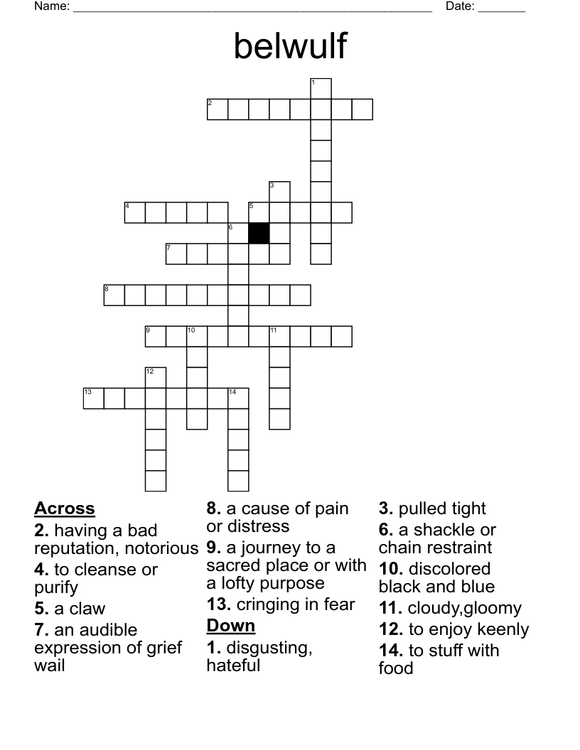 Belwulf Crossword WordMint