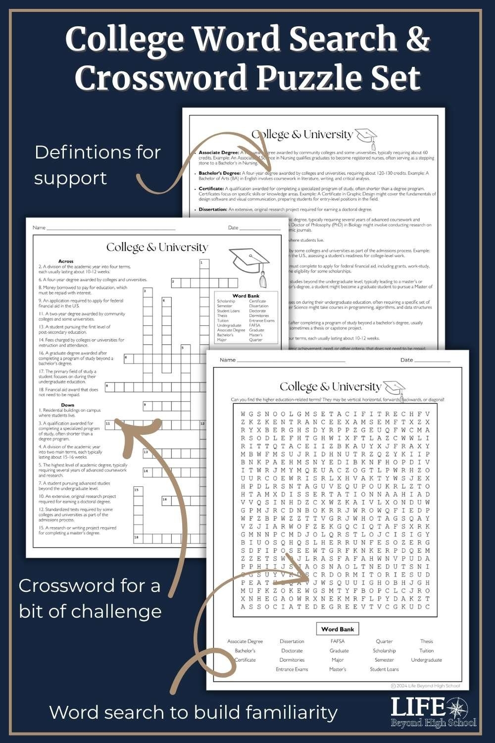 Benefits Of Word Puzzles For High School Adult Learners Life Beyond High School