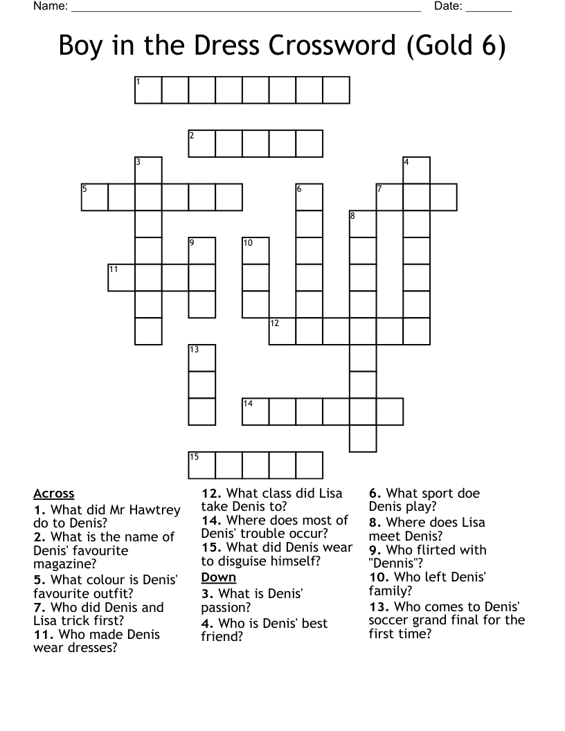 gold brick crossword clue