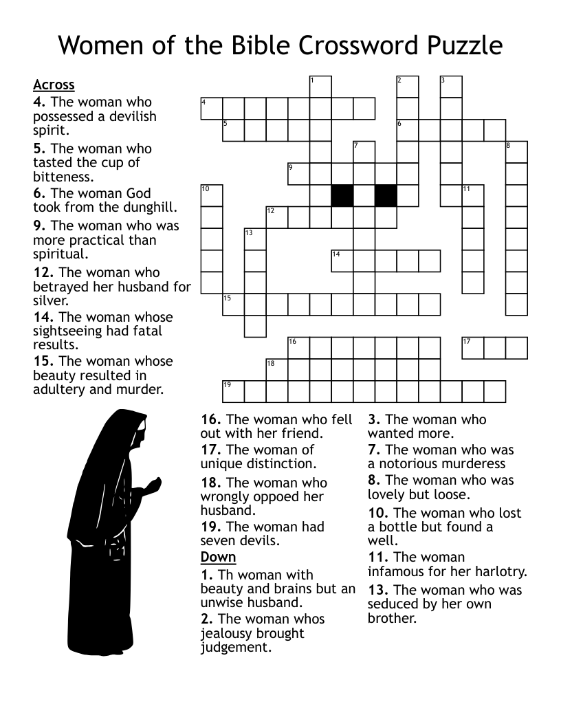 Bible Trivia Crossword Puzzle WordMint