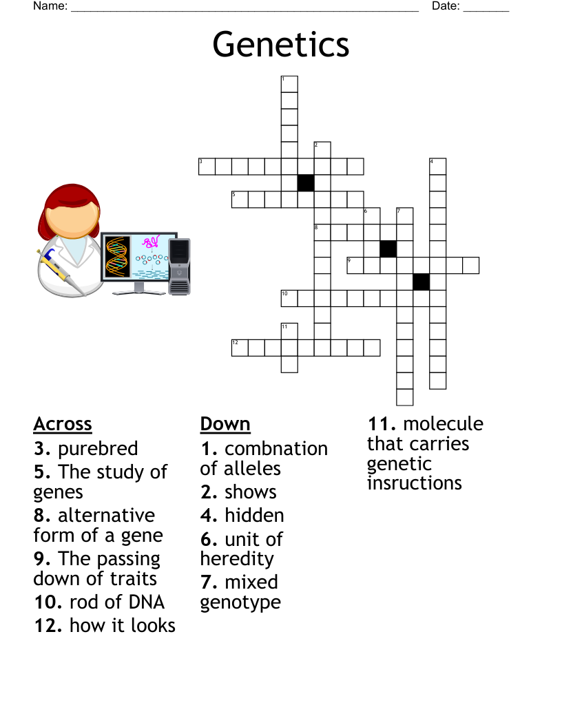 Biology Chapter 9 Crossword WordMint Biology Chapter 9 Crossword WordMint