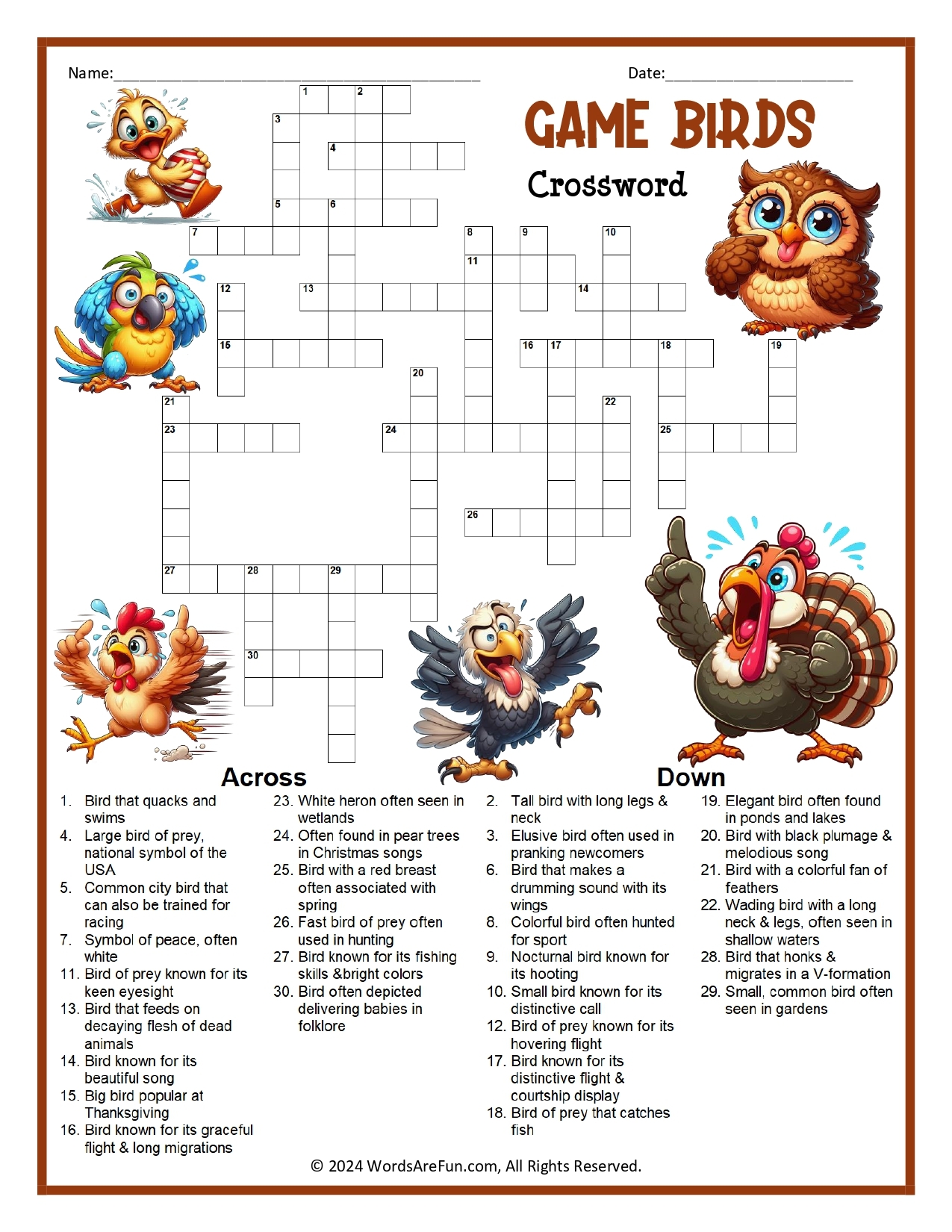 Bird Of Prey Crossword New Grids On The Block Hella 39 90s Crosswords