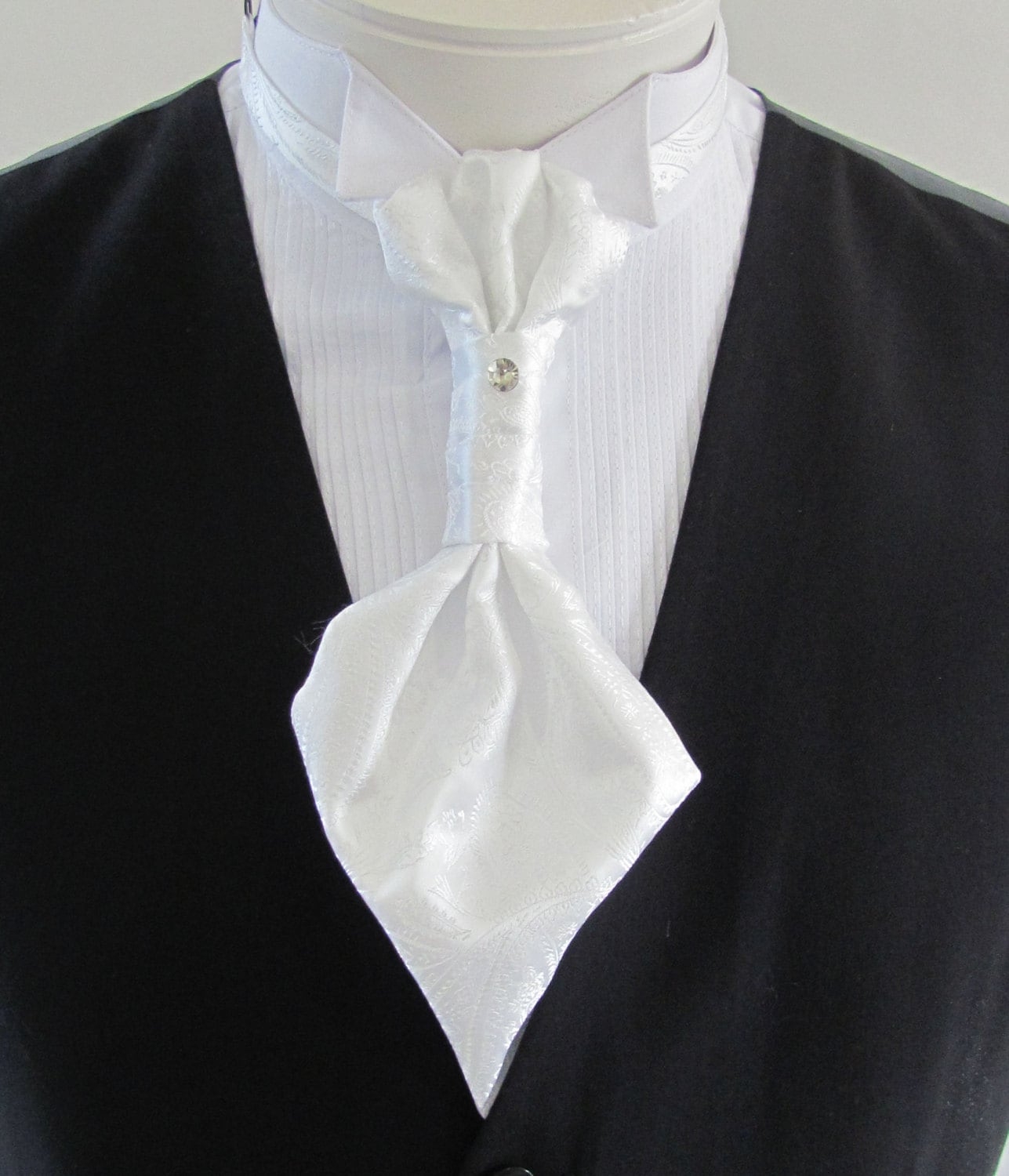 Black Cravat Neckerchief Men 039 s Scarf Hanging Down In Front Crossword Clue Reliable Scarf With