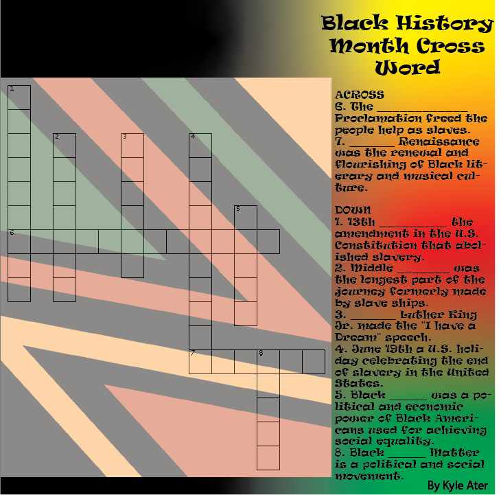 Black History Month Crossword Puzzle The Bridge