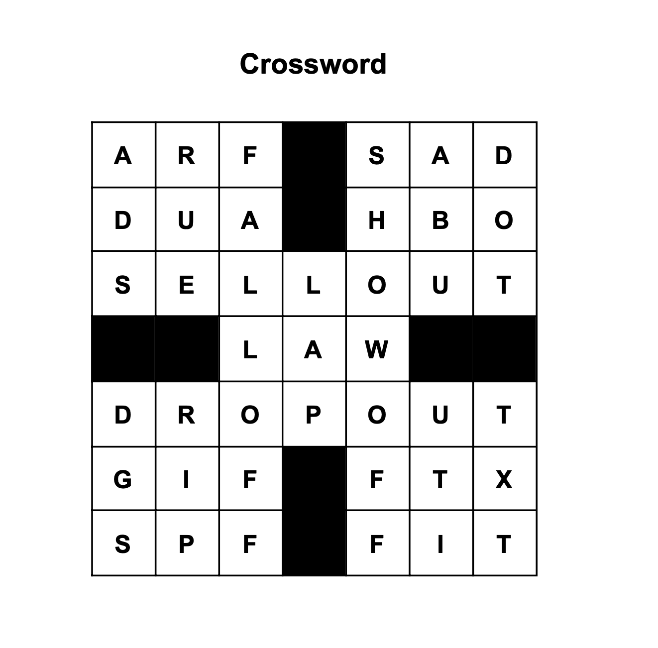 Block 6 Crossword The Disincentive