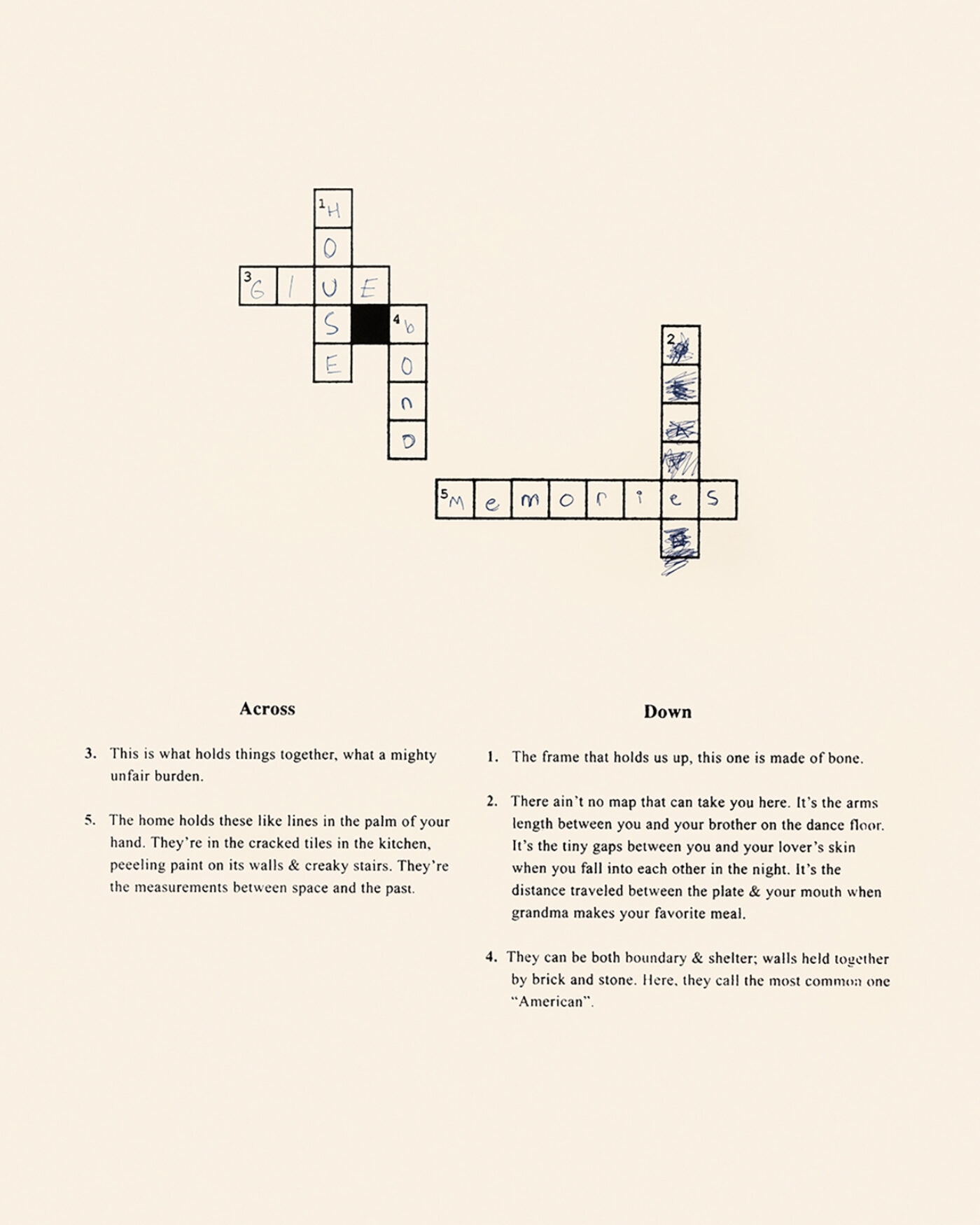 arm bones crossword clue