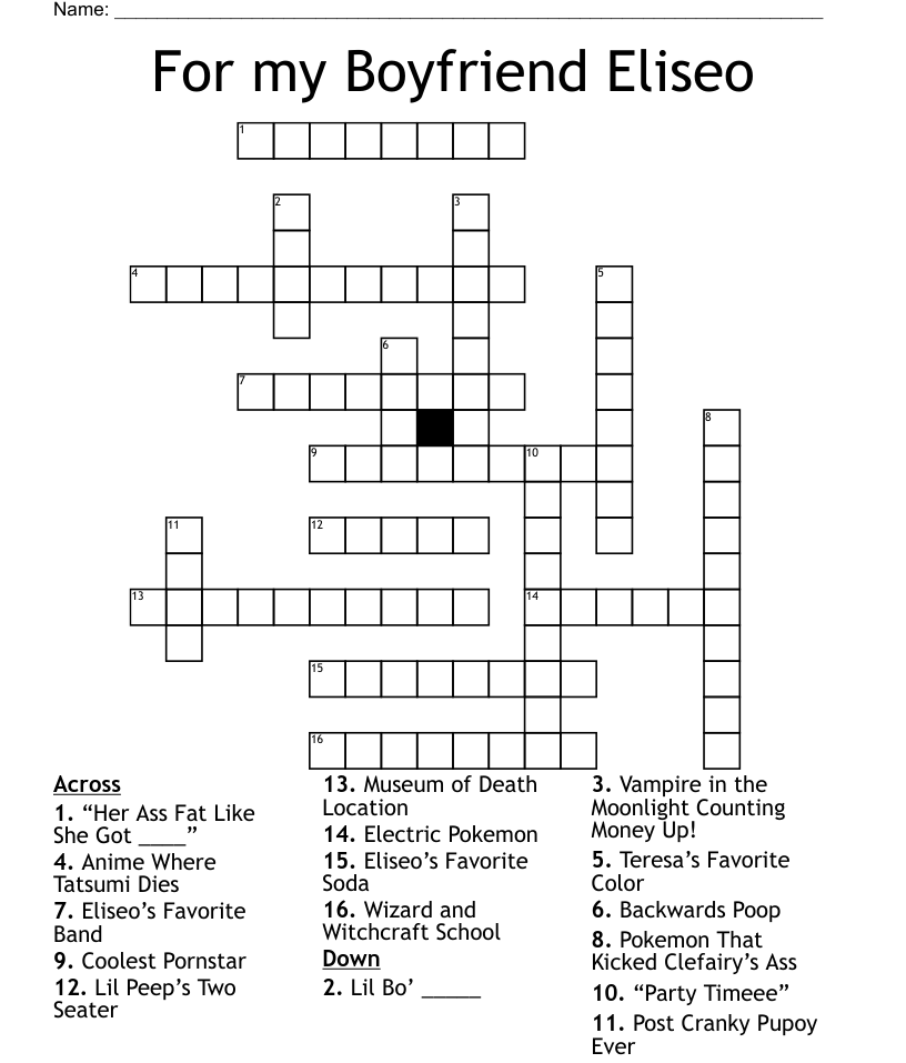 Boyfriend Puzzles WordMint