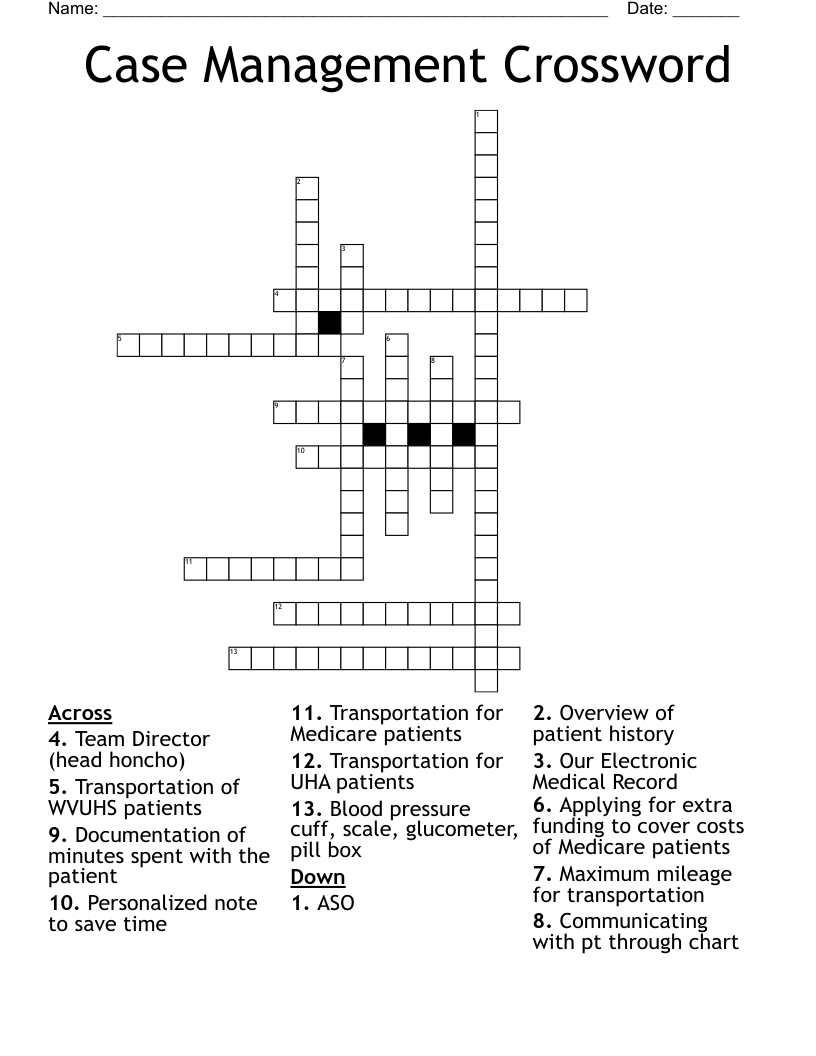 head honcho crossword clue