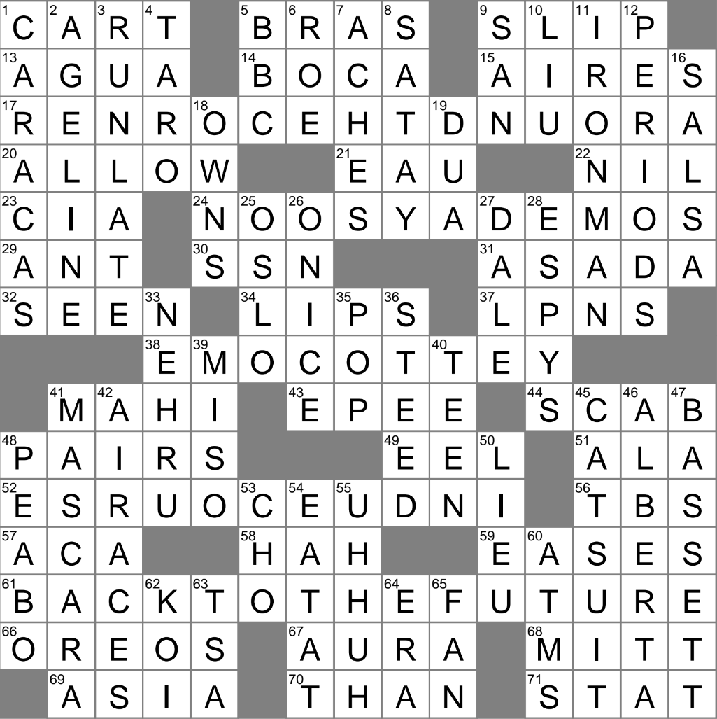 Casual Agreement Crossword Clue Archives LAXCrossword