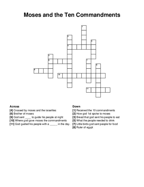 Catholic Virtues Crossword Puzzle