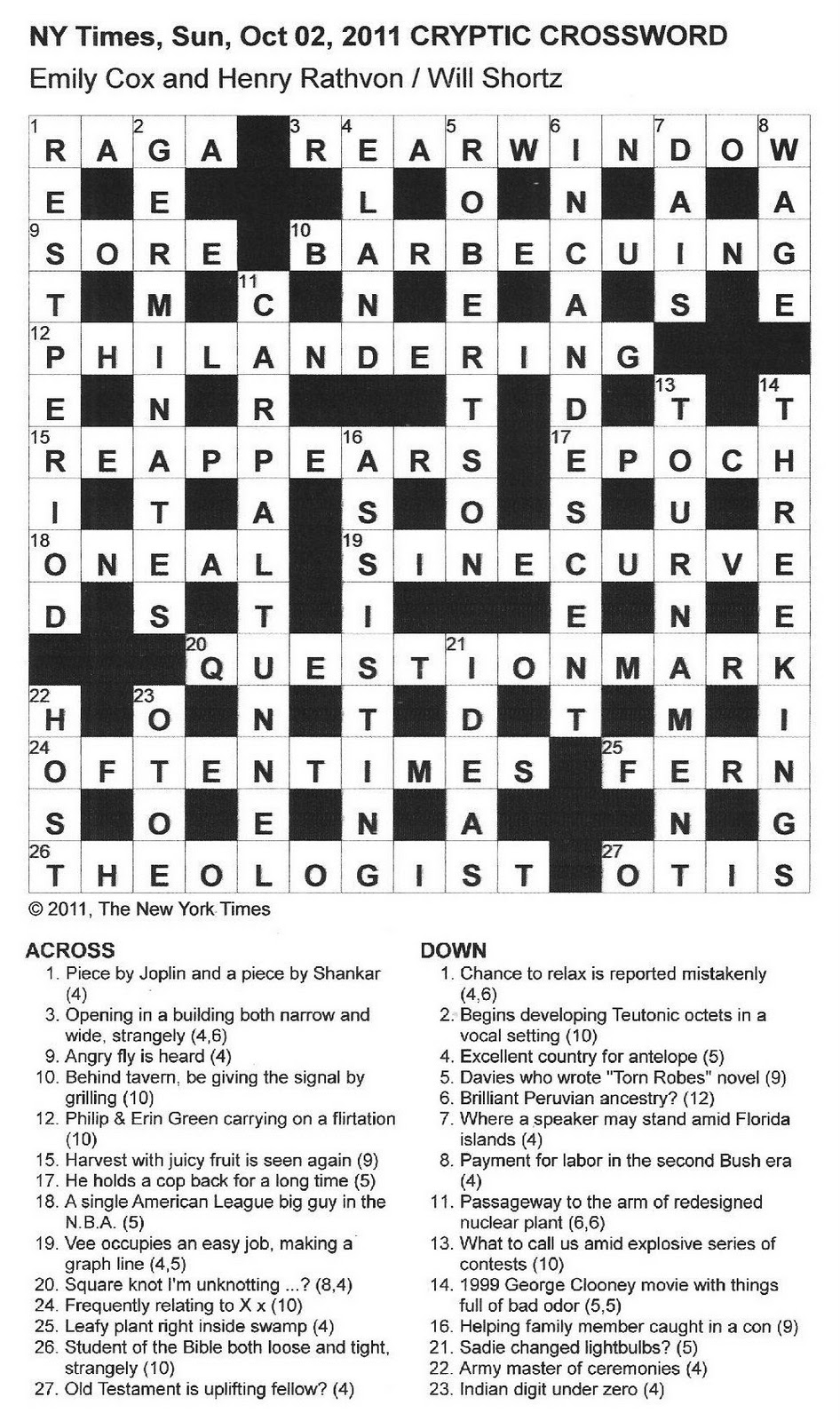 Caught Sight Of Crossword