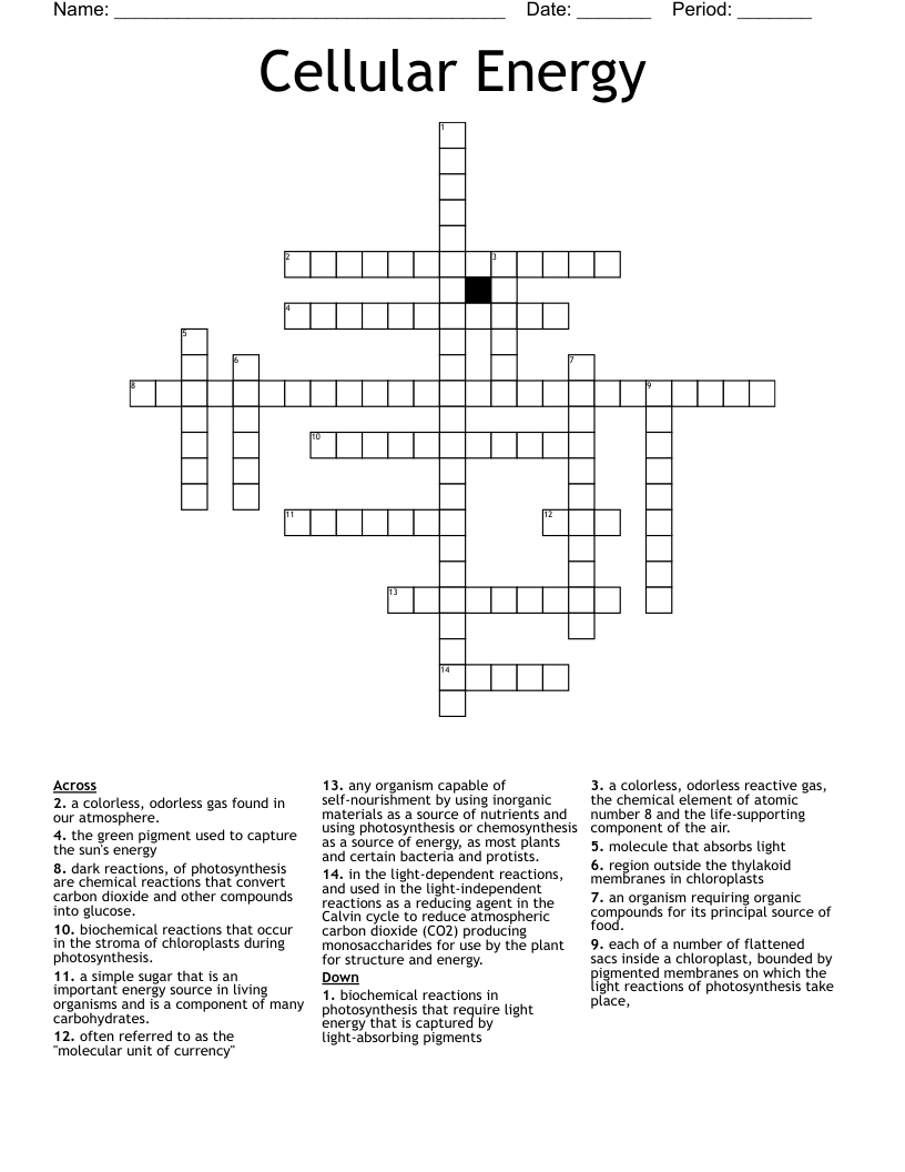 green energy source crossword