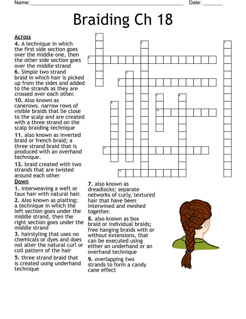 CHAPTER 18 BRAIDING Crossword WordMint