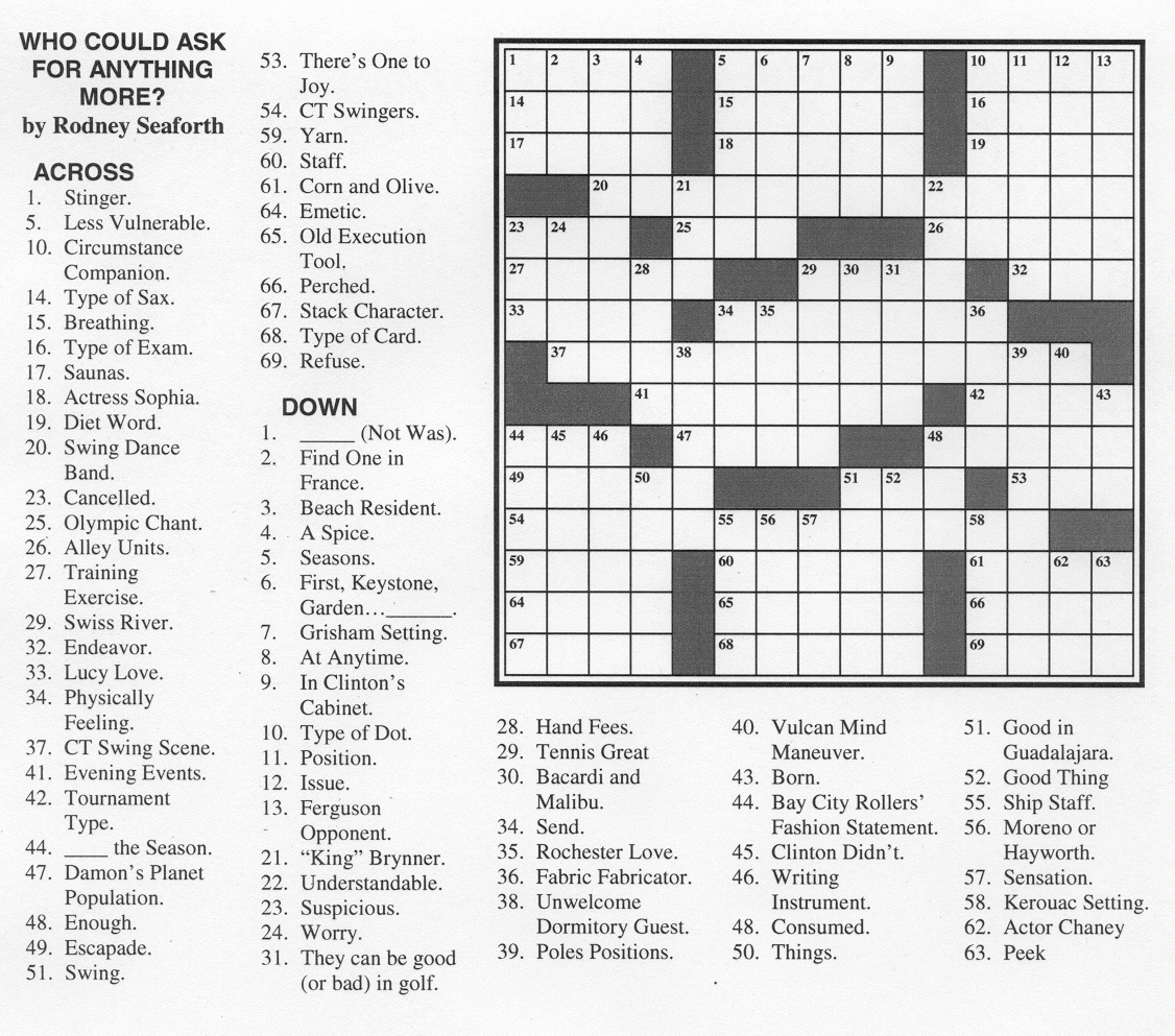 Chicago Sun Times Crossword Puzzle James Crossword Puzzles