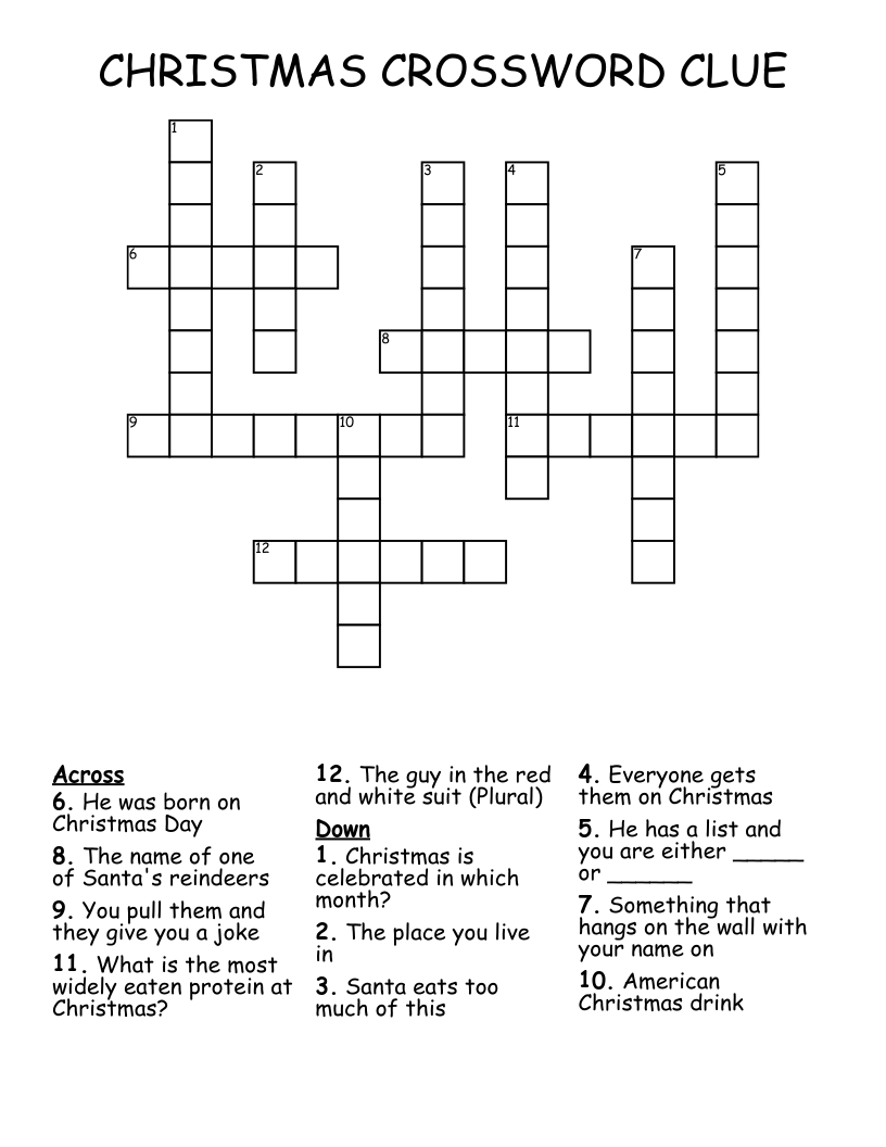 clues crossword clue