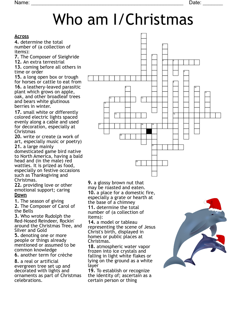 Christmas Hymn Crossword Clue James Crossword Puzzles