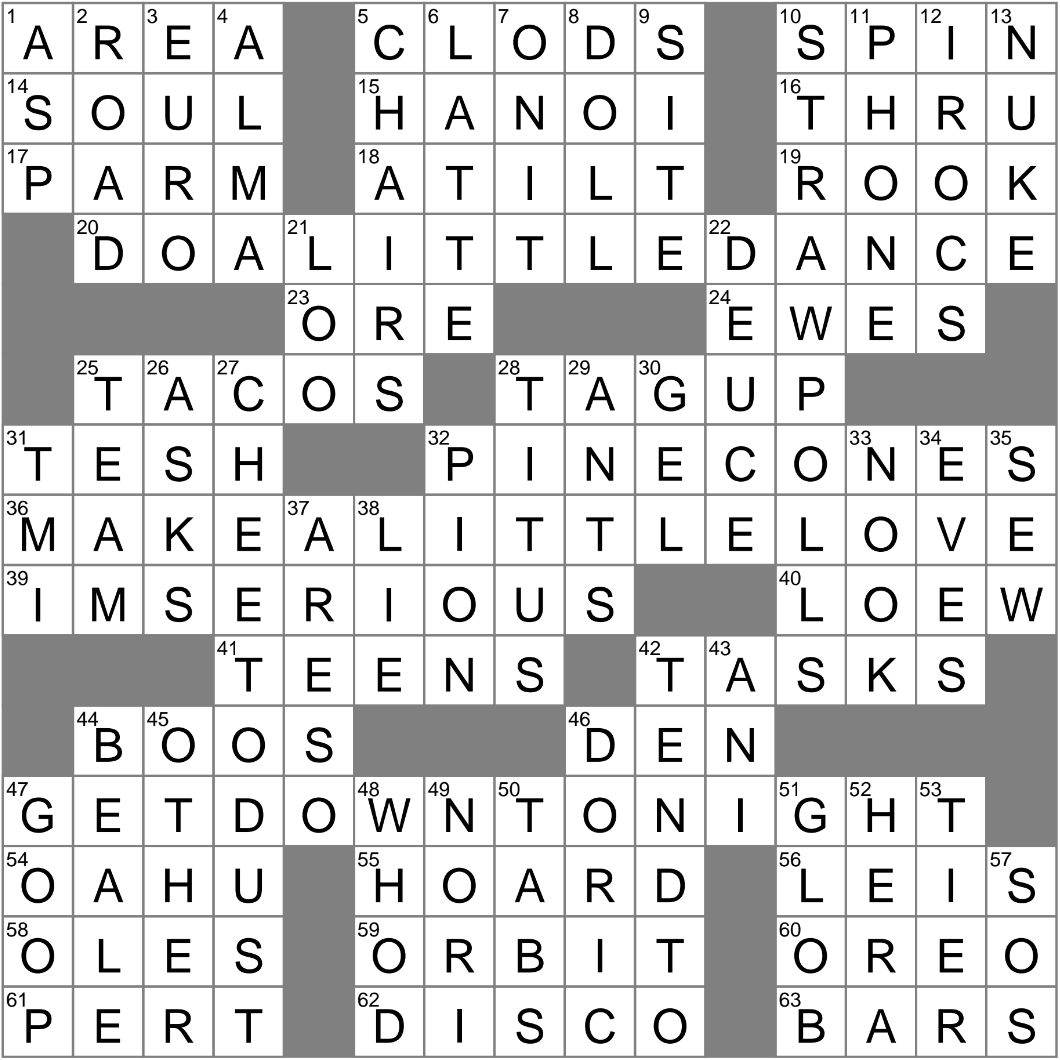 Cinnamon scented Seasonal Decor Crossword Clue Archives LAXCrossword
