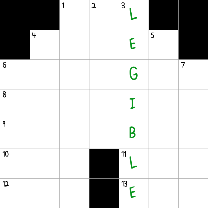 clear crossword puzzle clue