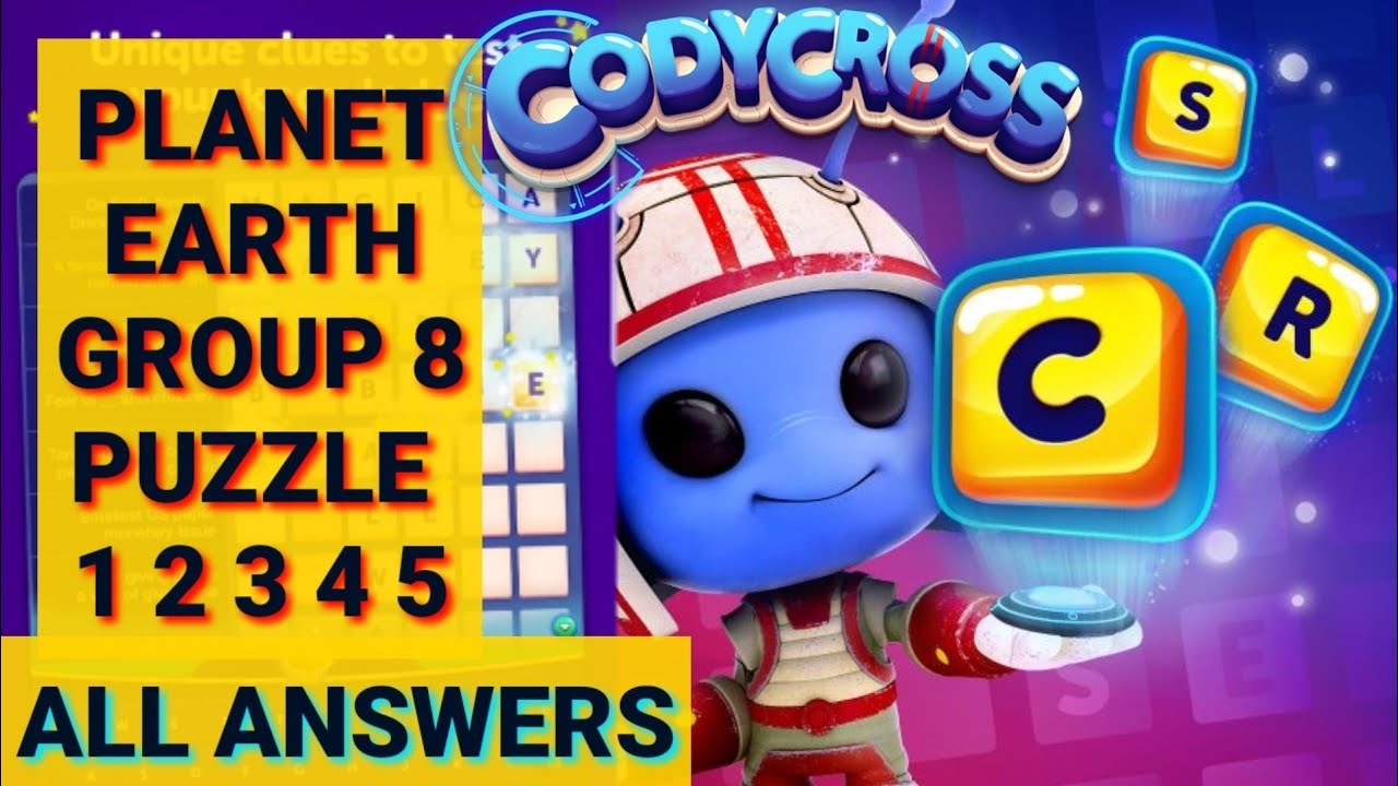 CodyCross Answers Planet Earth Group 8 Puzzle 1 2 3 4 5 Crossword YouTube