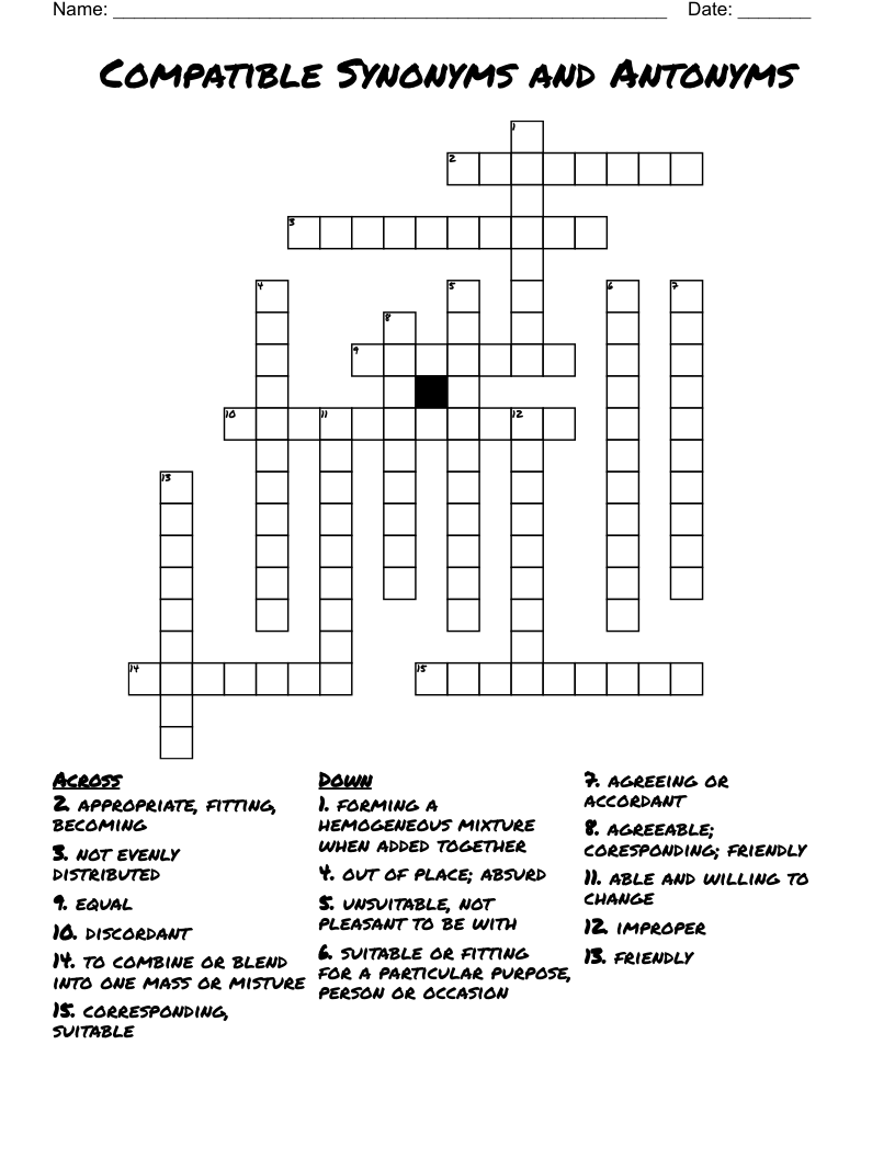 suitable crossword clue suitable crossword clue