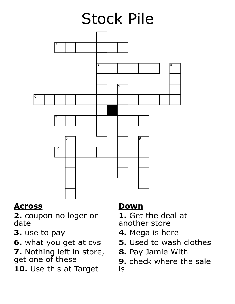 Couponing Word Search WordMint