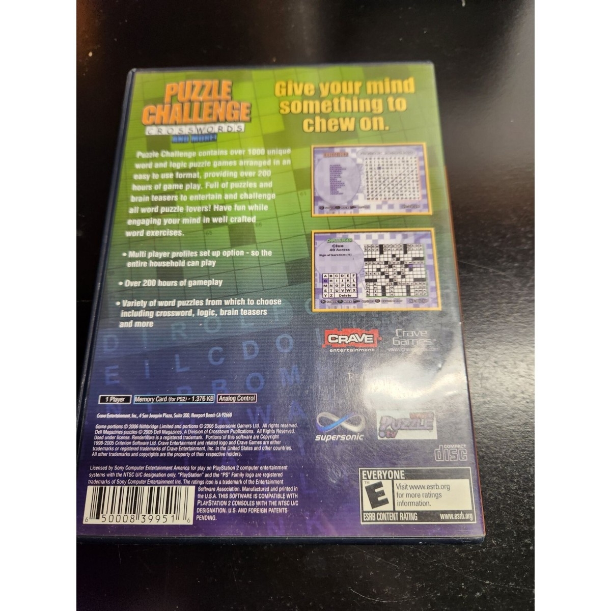 Crave Puzzle Challenge Crosswords And More Video Game For Playstation 2 650008399516 EBay Crave Puzzle Challenge Crosswords And More Video Game For Playstation 2 650008399516 EBay