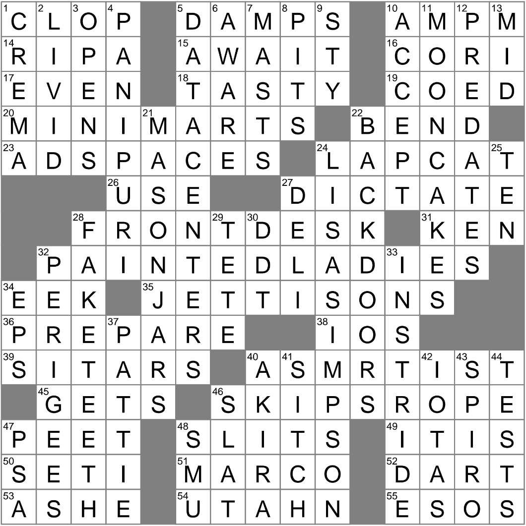 Creator Of Spine tingling Content Crossword Clue Archives LAXCrossword