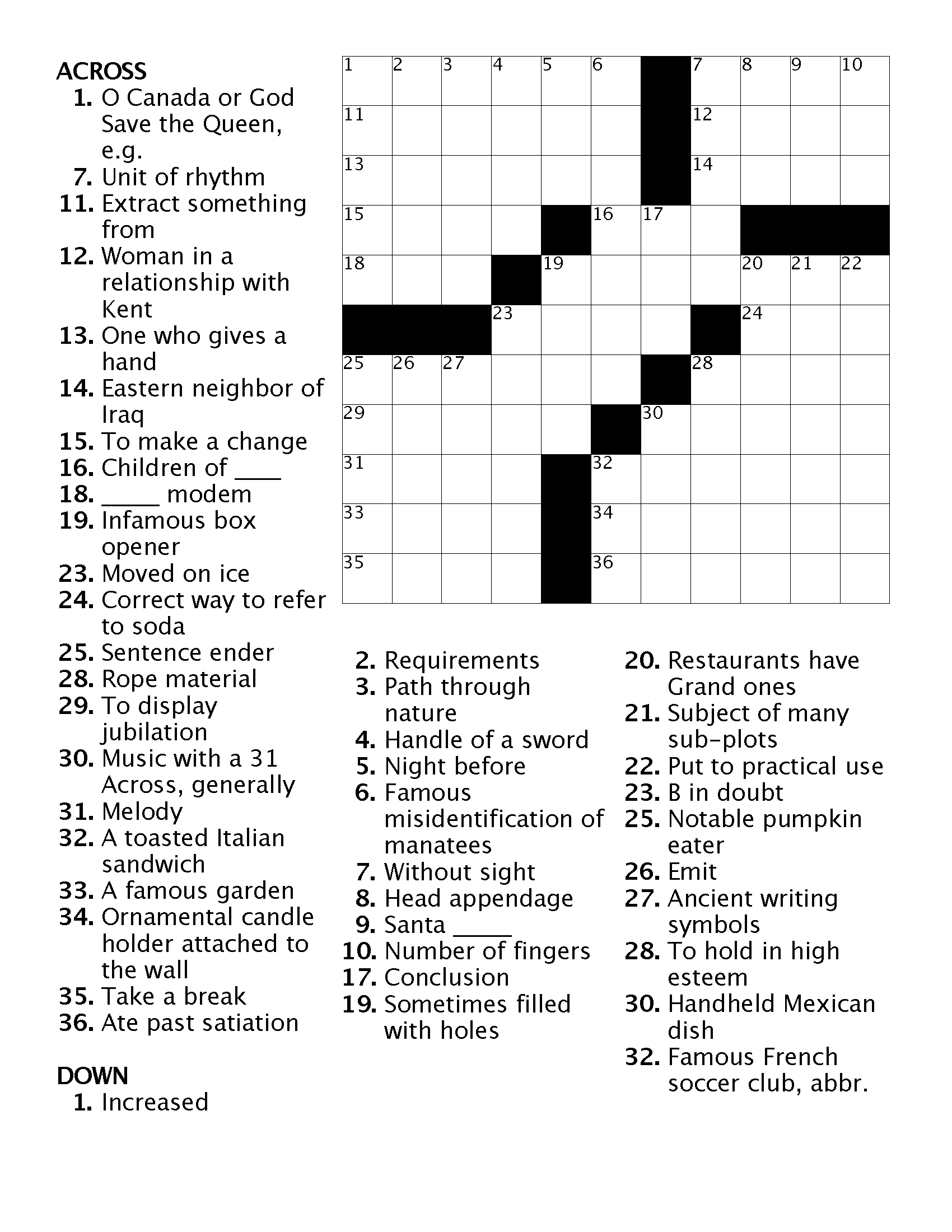 refer to crossword