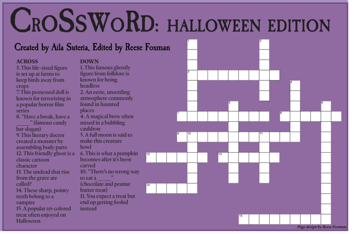 Crossword Halloween Edition The Oracle Crossword Halloween Edition The Oracle