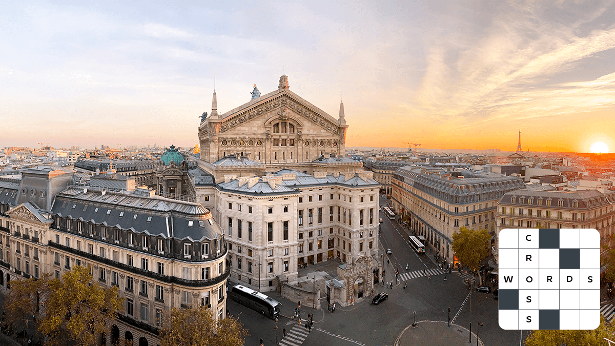 french evening crossword clue